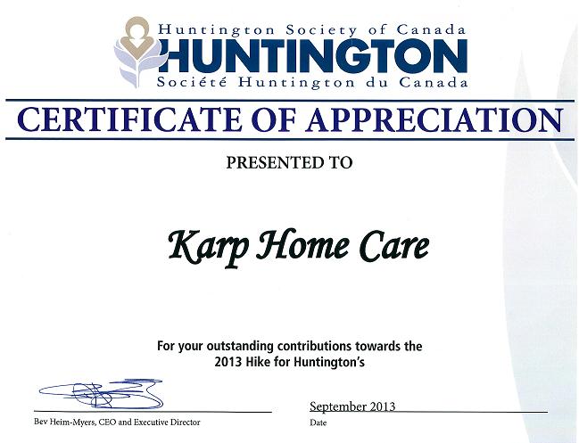 Huntingtons Homecare